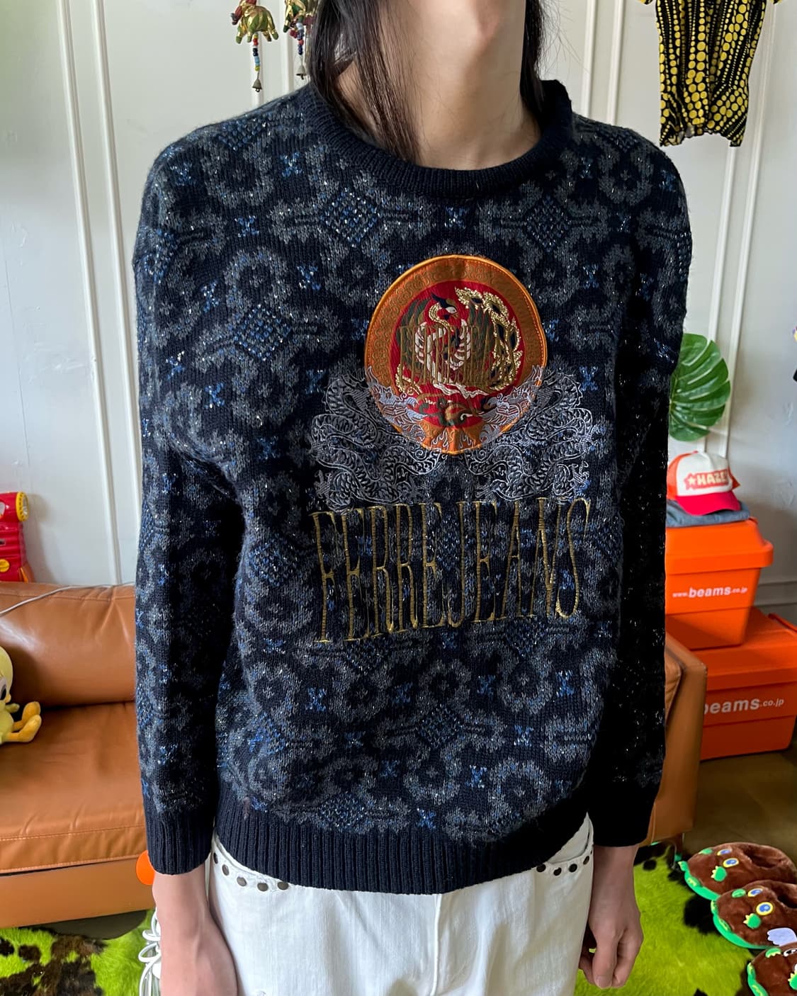 1990s Gianfranco Ferre Oriental Knit 상품이미지2