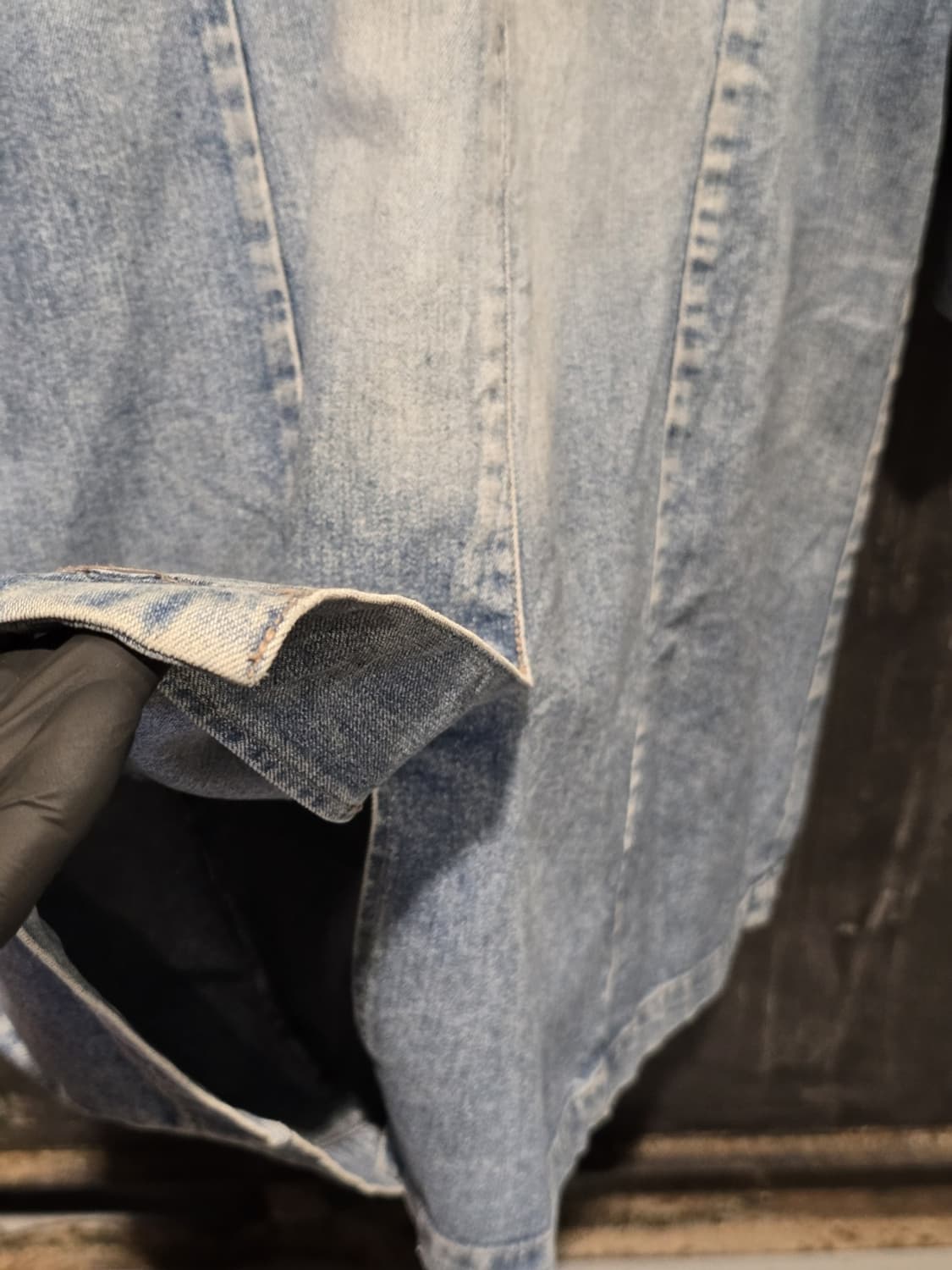 90s Button-Front Overpit Denim Coat 상품이미지7