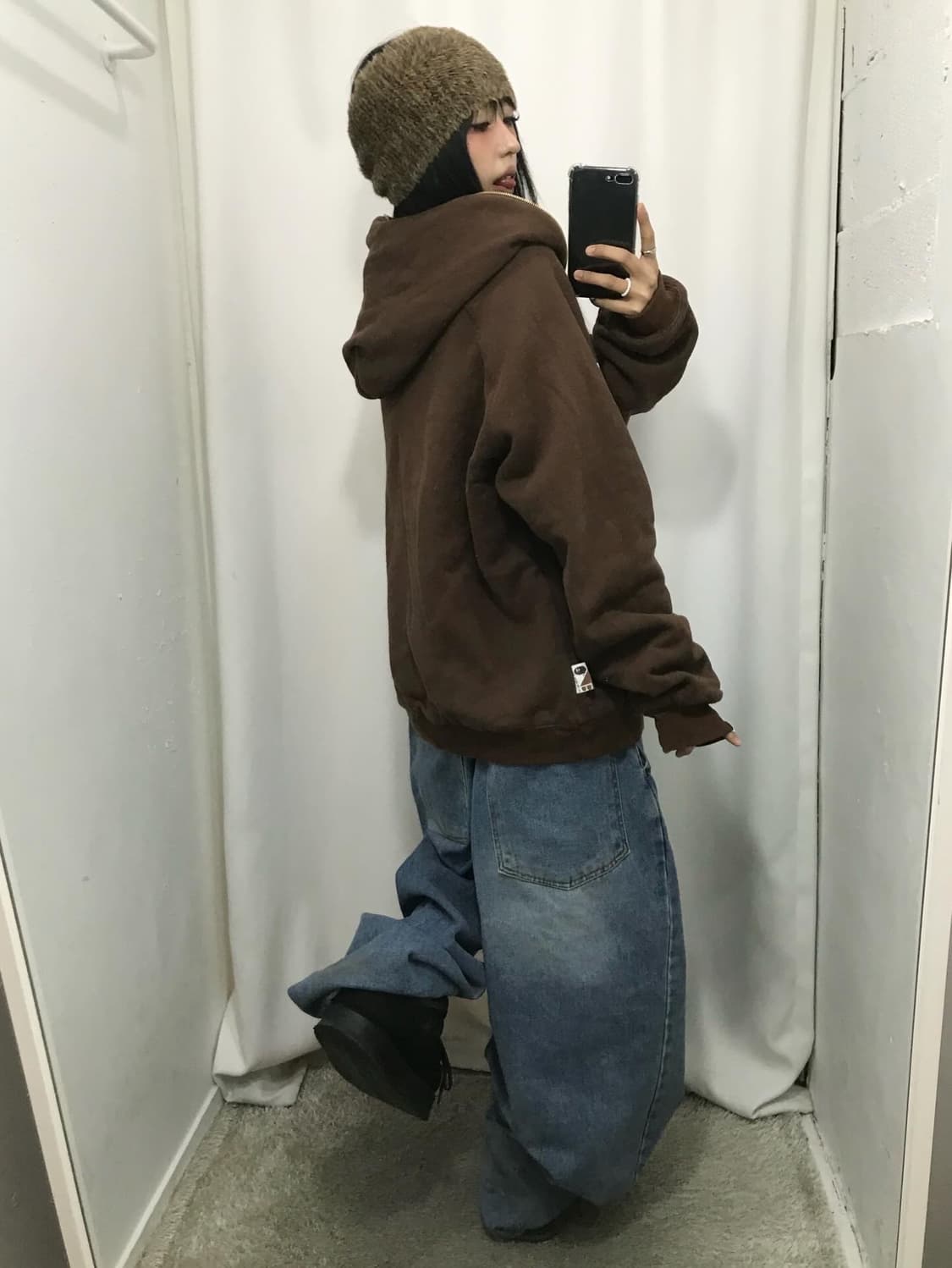 Bape Reversible Brown Hood Zip-Up ⭐️레어⭐️ 상품이미지7