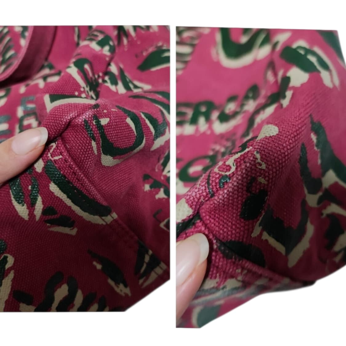 비비안 웨스트우드 레터링 캔버스 토트백 상품이미지3