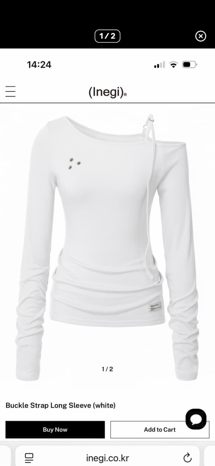 이네기 버클 스트랩 롱슬리브 상품이미지1