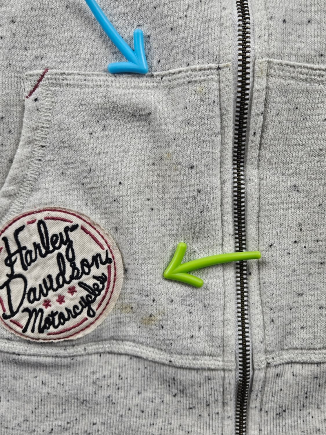 할리데이비슨 글리터 에슬레틱 후드 집업 ( L ) / 10930 상품이미지7