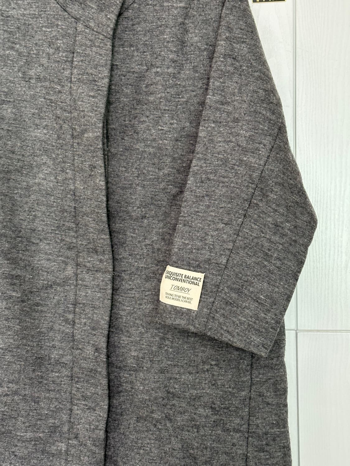스튜디오 톰보이 회색 코트 상품이미지2