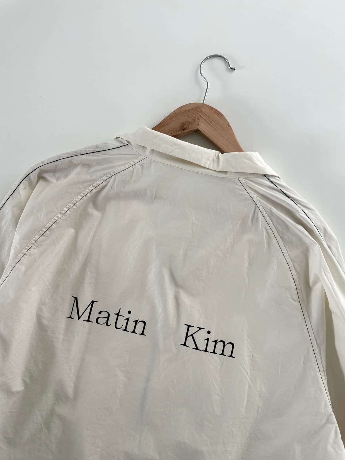 Matin Kim 마뗑킴 아이보리컬러 코팅 집업 상품이미지2