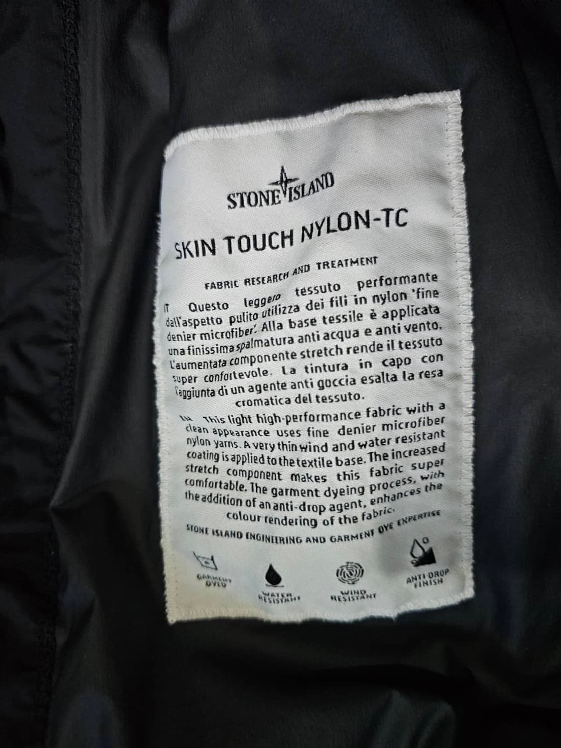 [S급/백화점판] 스톤아일랜드 스킨 터치 후드 자켓 100/L 상품이미지5