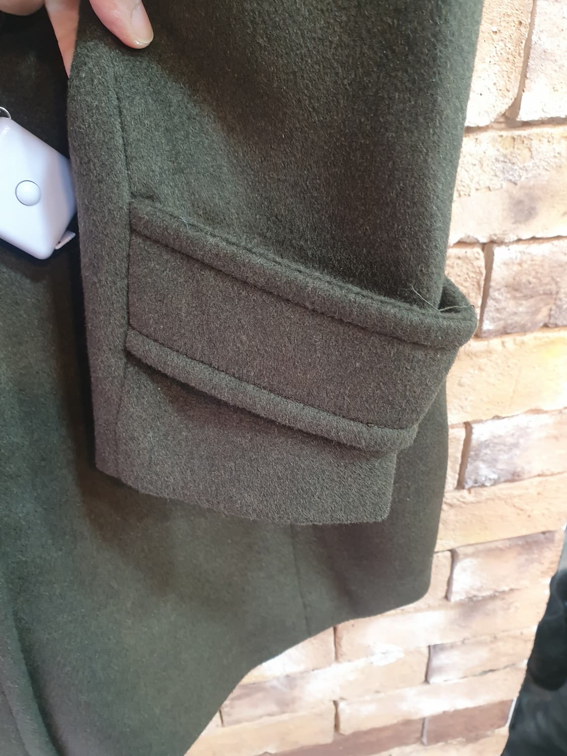 새상품)스파오 여성 루즈핏 피코트 카키 M 상품이미지4