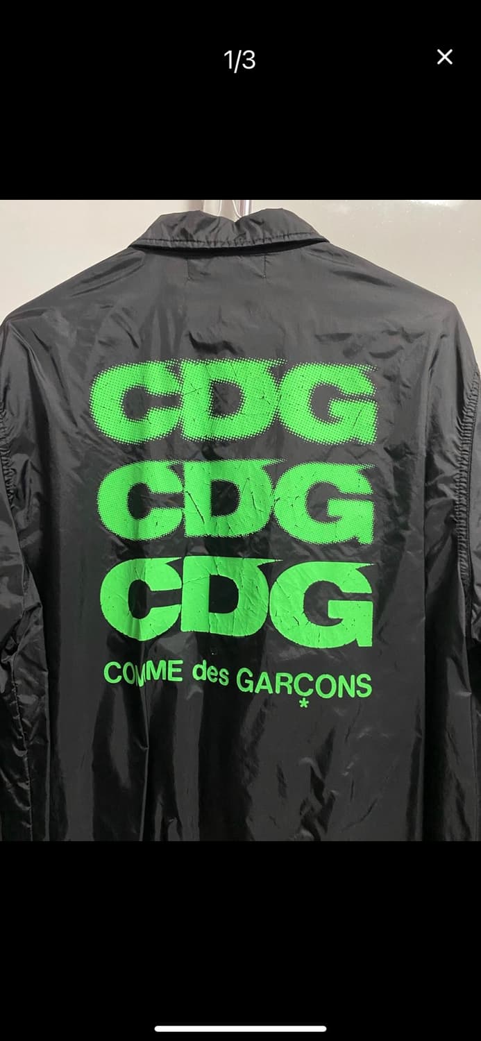 꼼데 코치자켓 S 사이즈 네온 프린팅 상품이미지1