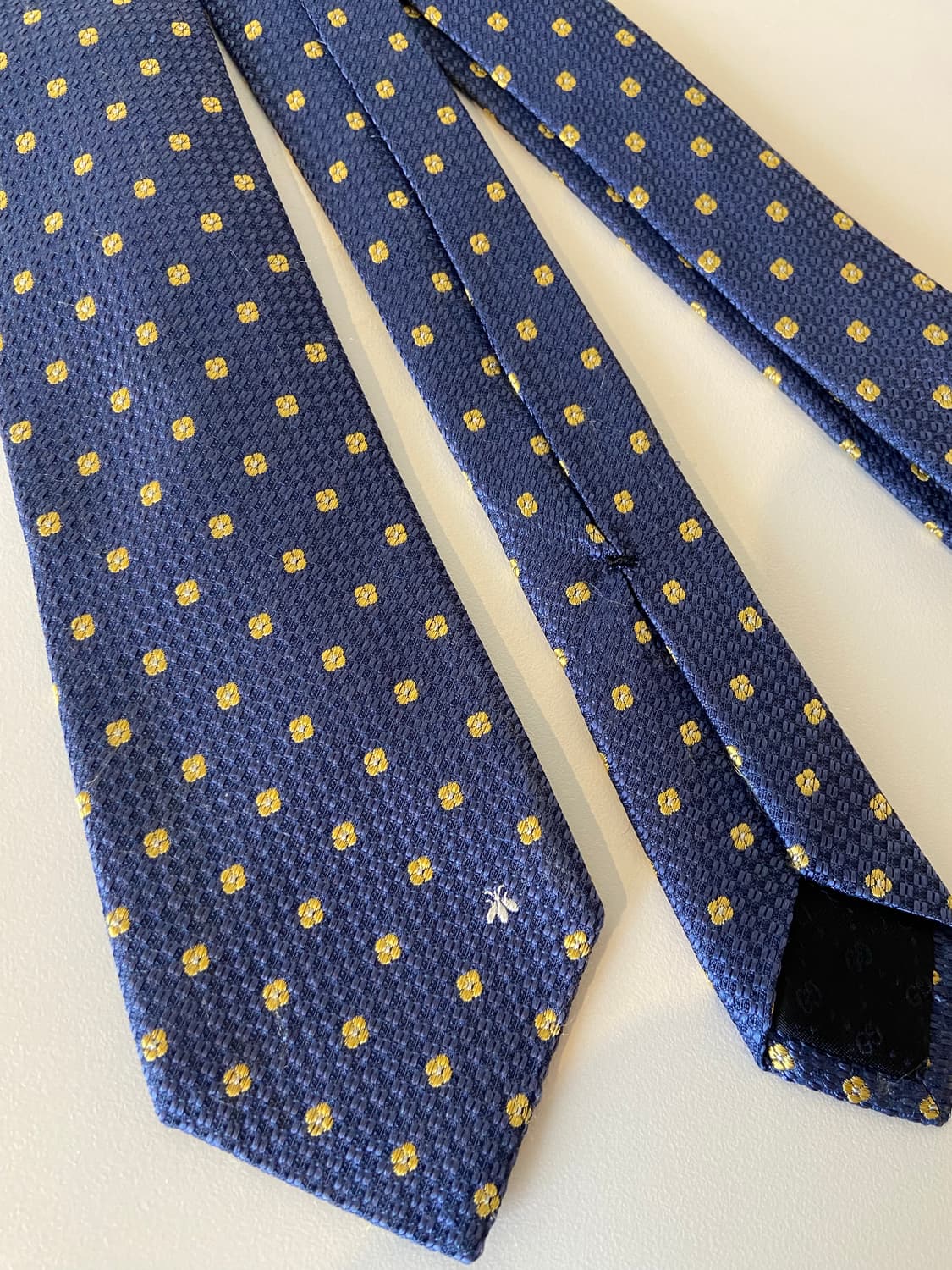 구찌 네이비 도트 무늬 넥타이 상품이미지2