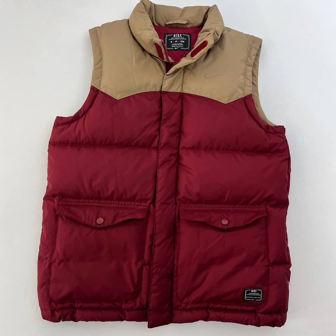 나이키 루즈핏 배색 덕다운 패딩 조끼 상품이미지2