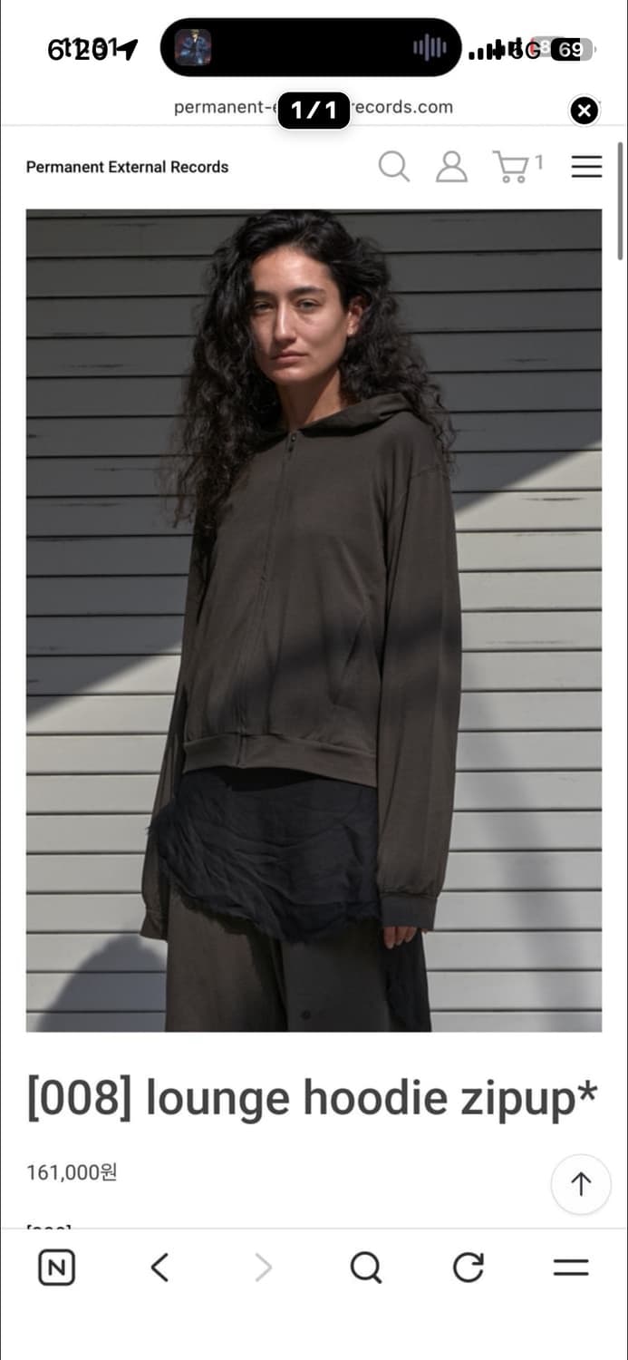 머듈 후드 집업 후디 올리브 4 상품이미지1