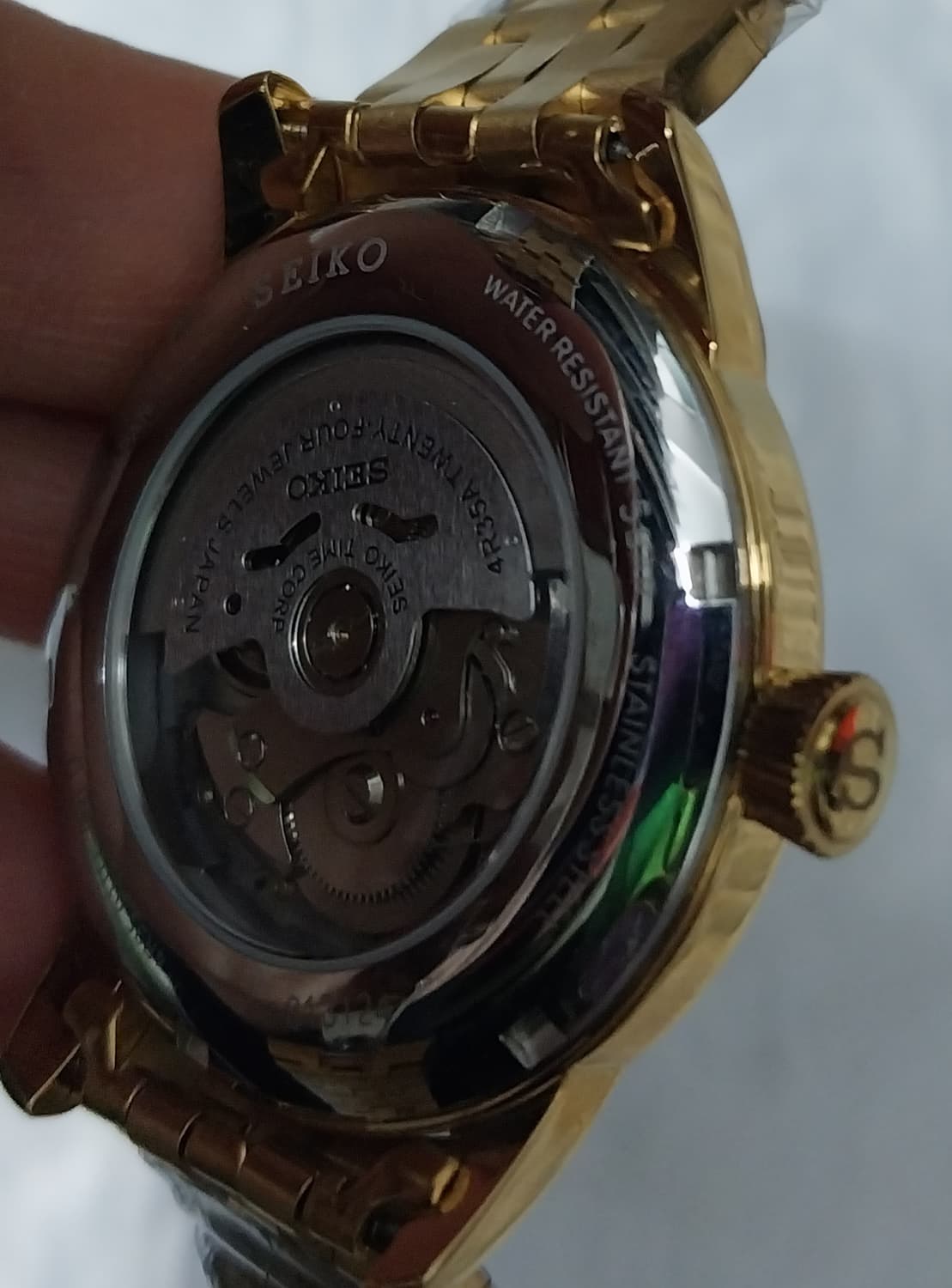 (새상품) 세이코 Presage 칵테일 검판 금장 오토매틱 상품이미지7