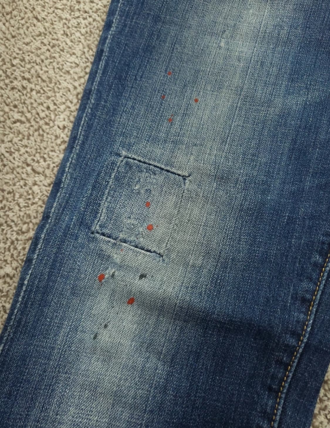 디스퀘어드2 남성 슬림핏 데미지 청바지 46 상품이미지6