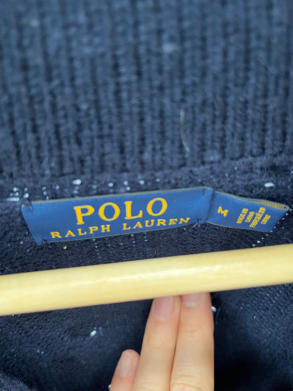 폴로 랄프로렌 꽈배기 니트 네이비 M 상품이미지3
