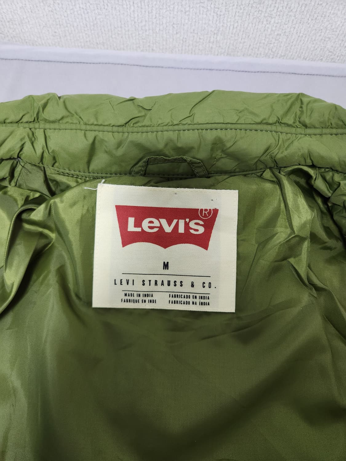 리바이스 퀄팅 패딩 자켓 M 상품이미지5