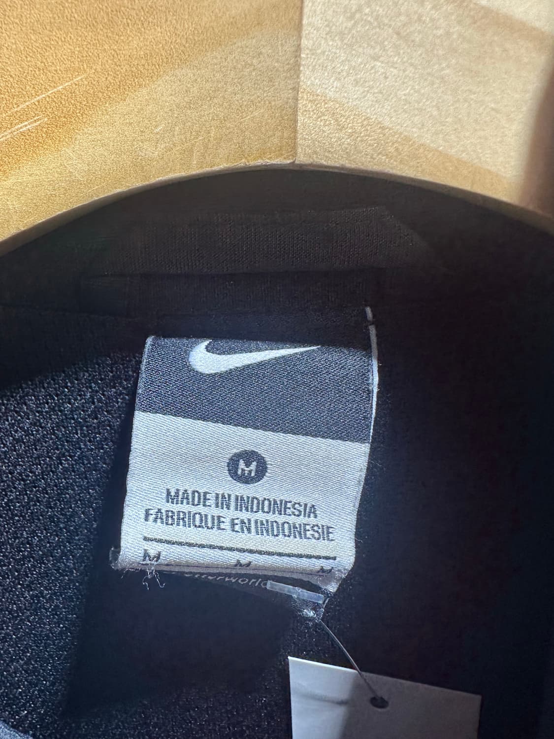 M 나이키 스우시 사선라인 포인트 블랙 바람막이 상품이미지4