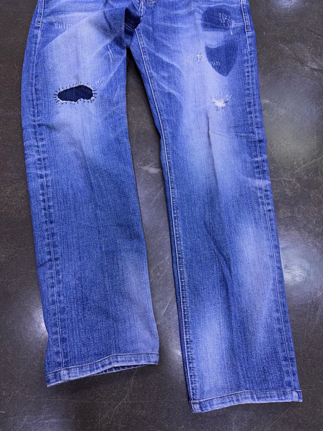 시리즈 힙스터 빈티지 워싱 데미지 청바지 데님팬츠 82(32) 상품이미지6