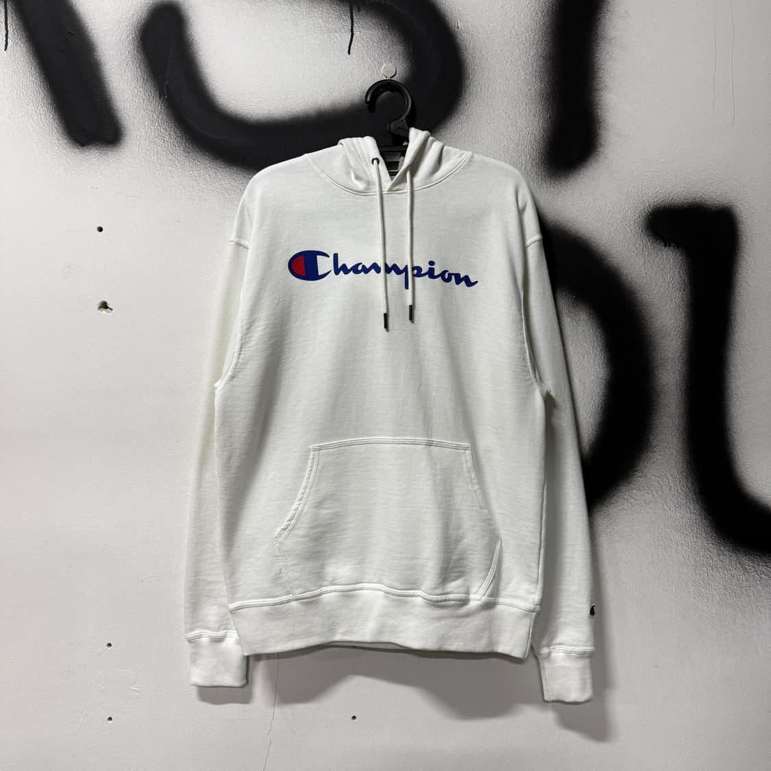 챔피온 빅 프린팅 로고 긴팔 후드 티셔츠 상품이미지1
