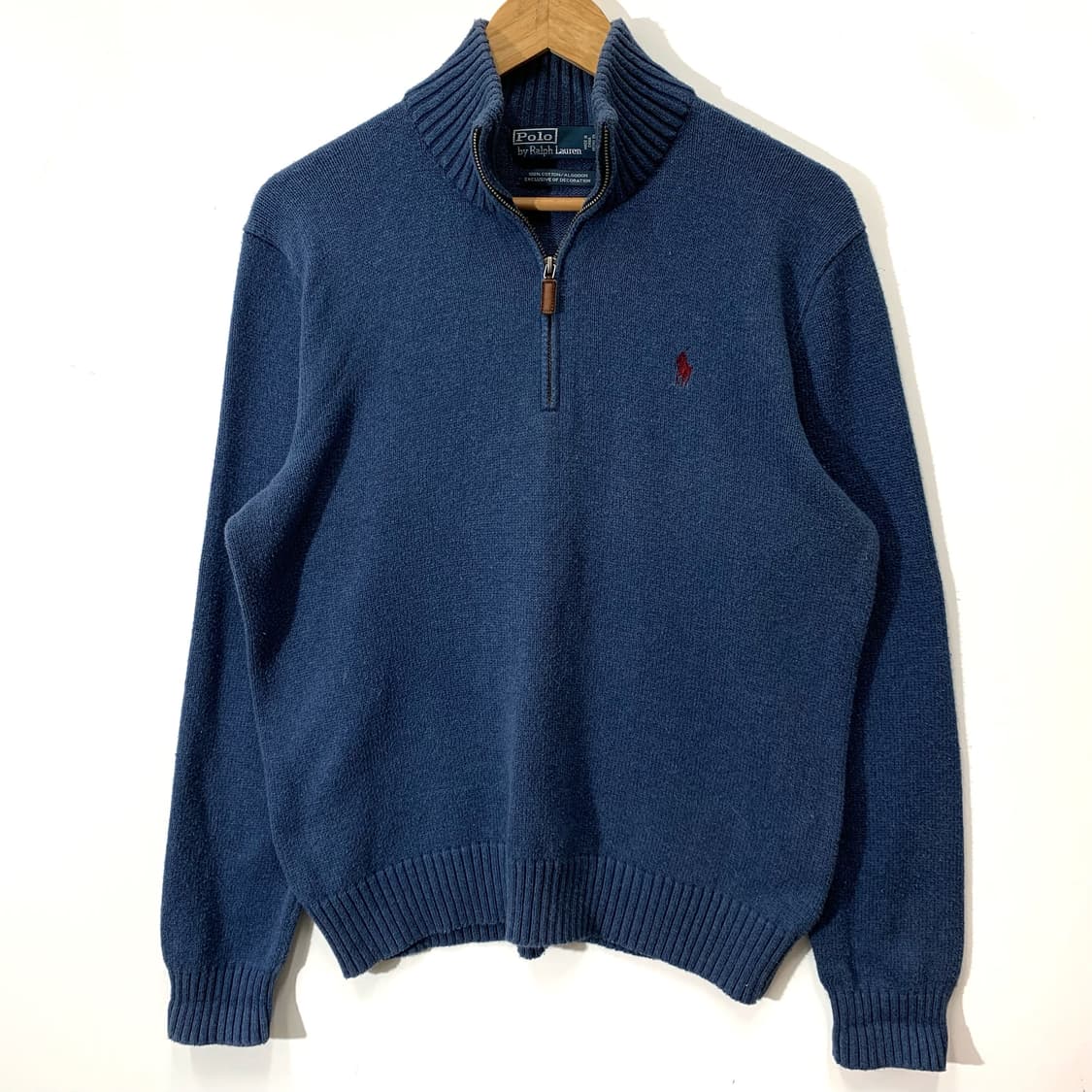 폴로 반집업 쿼터집 코튼 니트 상품이미지1