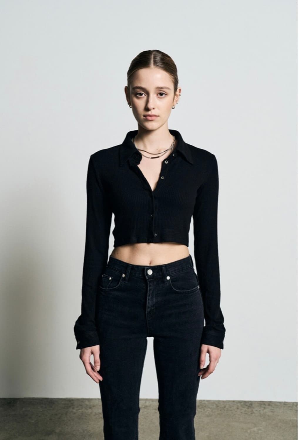 보헤미안서울 보헴서 크롭 셔츠 가디건 상품이미지1