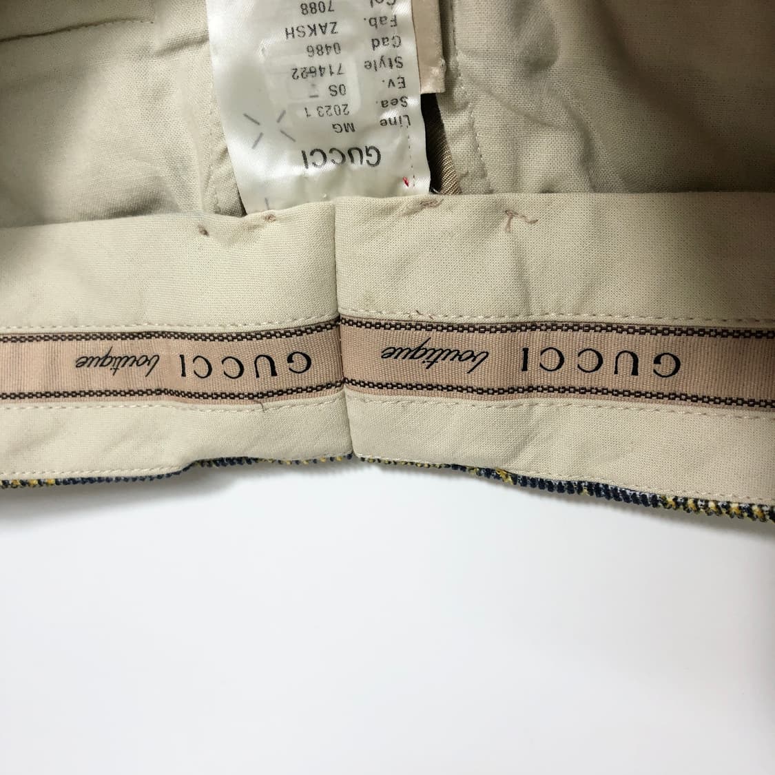 구찌 타탄체크 코듀로이 팬츠 (샘플제품) 상품이미지4