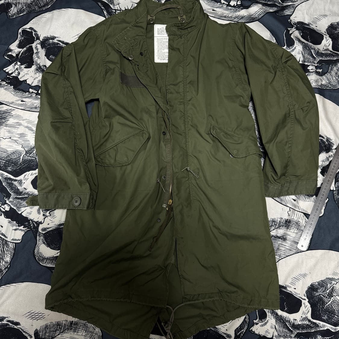 미군 M-65 피쉬테일  개파카 외피내피 S사이즈 상품이미지2