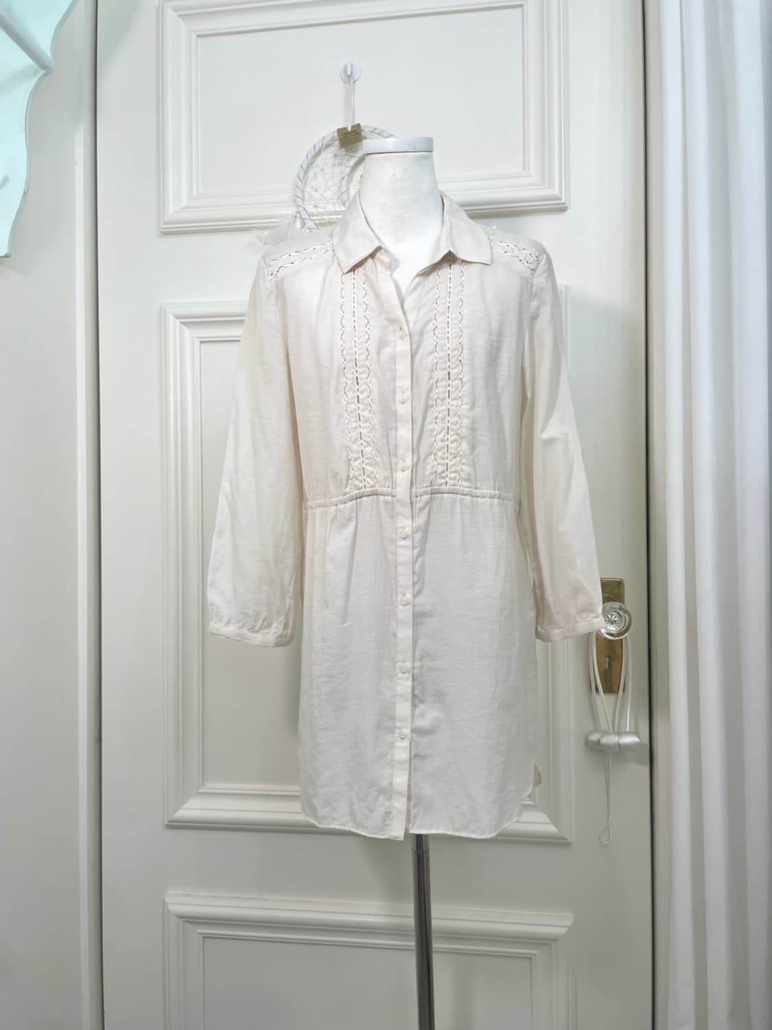 beigeivory lace mori cotton collar opc 상품이미지1