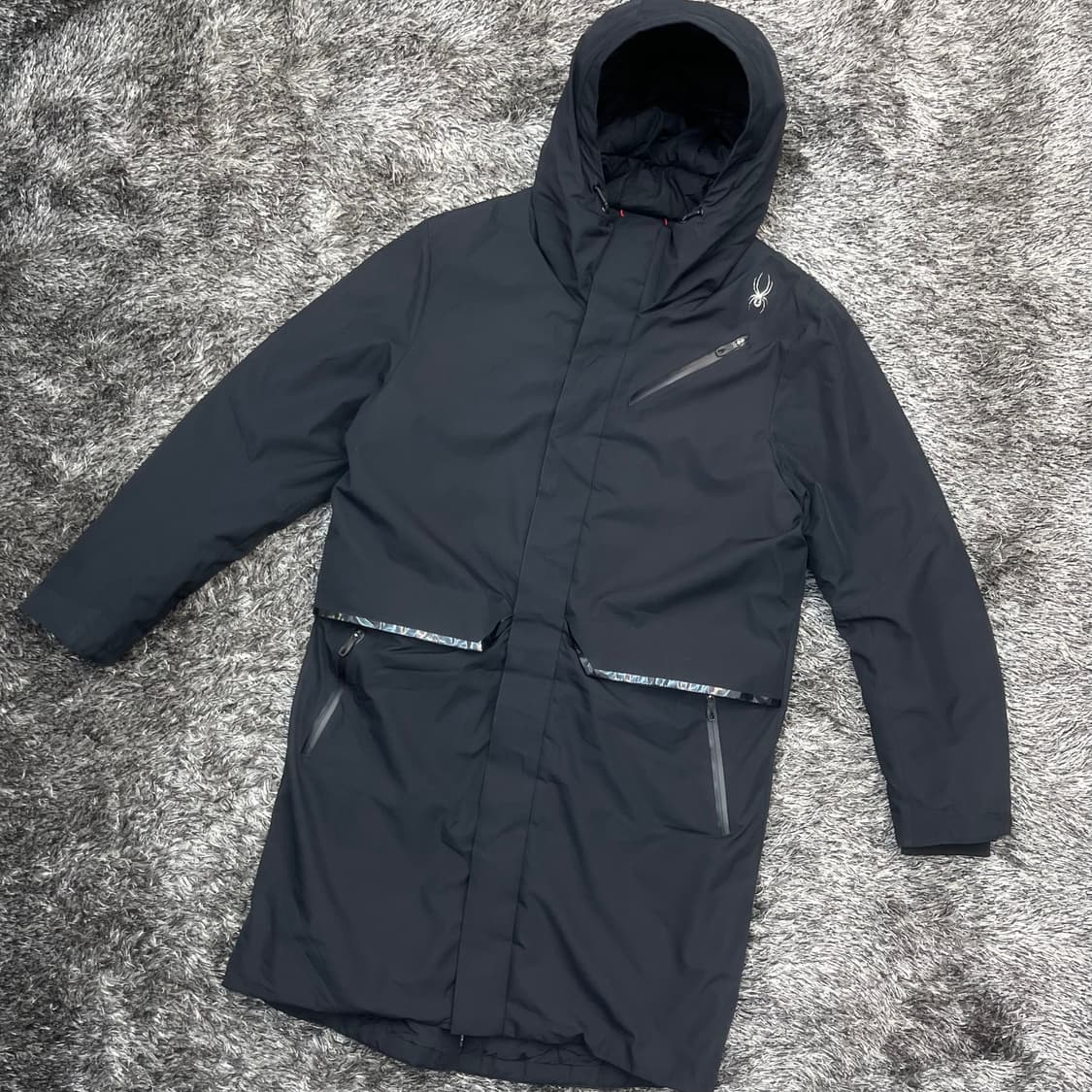 스파이더 남성 유틸리티 롱 다운 패딩 자켓 (XL) 상품이미지1