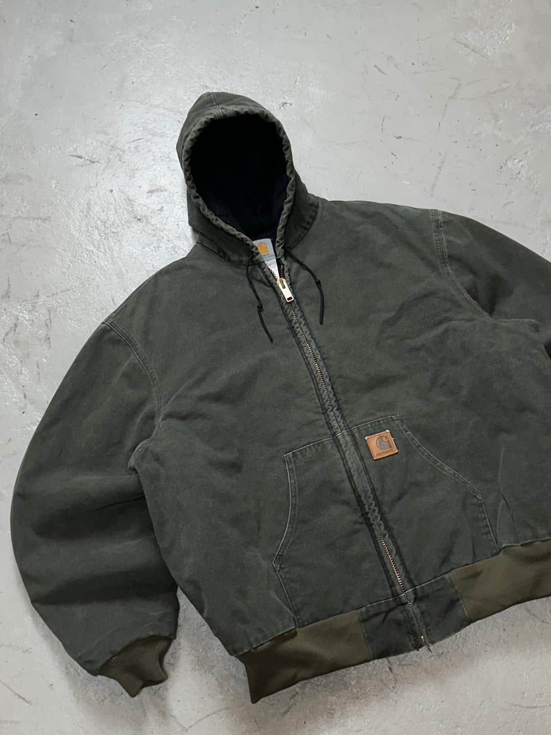 00s USA Made 칼하트 J68 액티브 자켓 칼하트 MOS 모스그린 상품이미지5