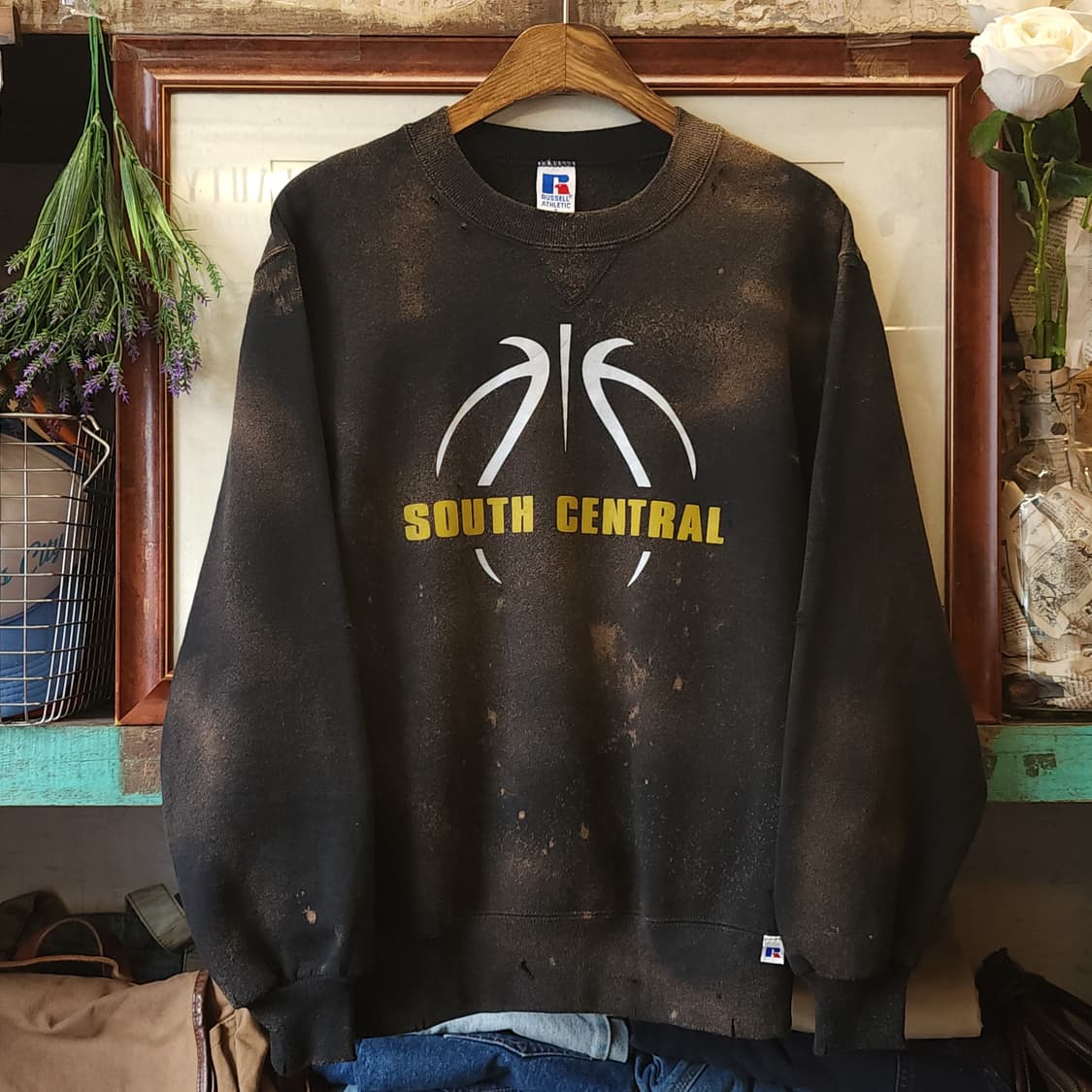 90s 러셀 맨투맨 빈티지 스웻셔츠 러셀 썬페이딩 s 상품이미지1