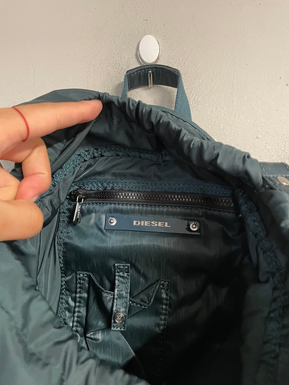 DIESEL pocket backpack blue  상품이미지8