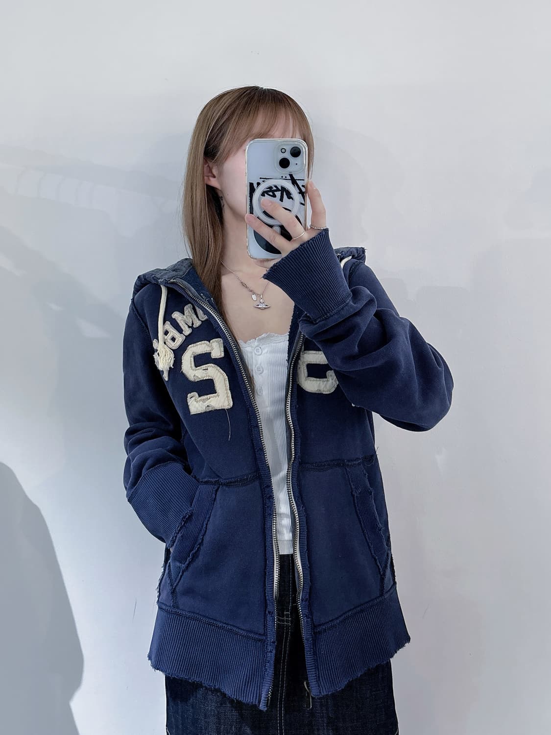 아베크롬비 빅로고 헤비스웻 후드집업 상품이미지2