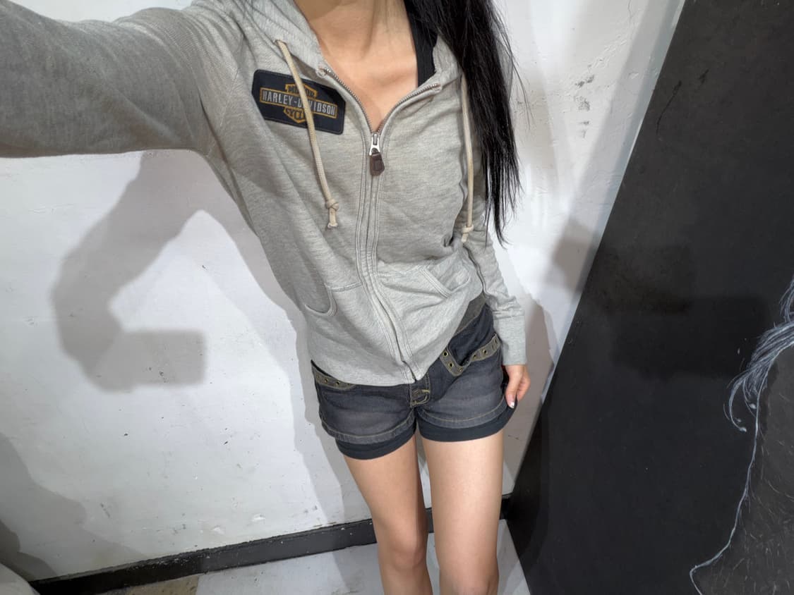 할리데이비슨 빅로고 후드 집업 XS 상품이미지2