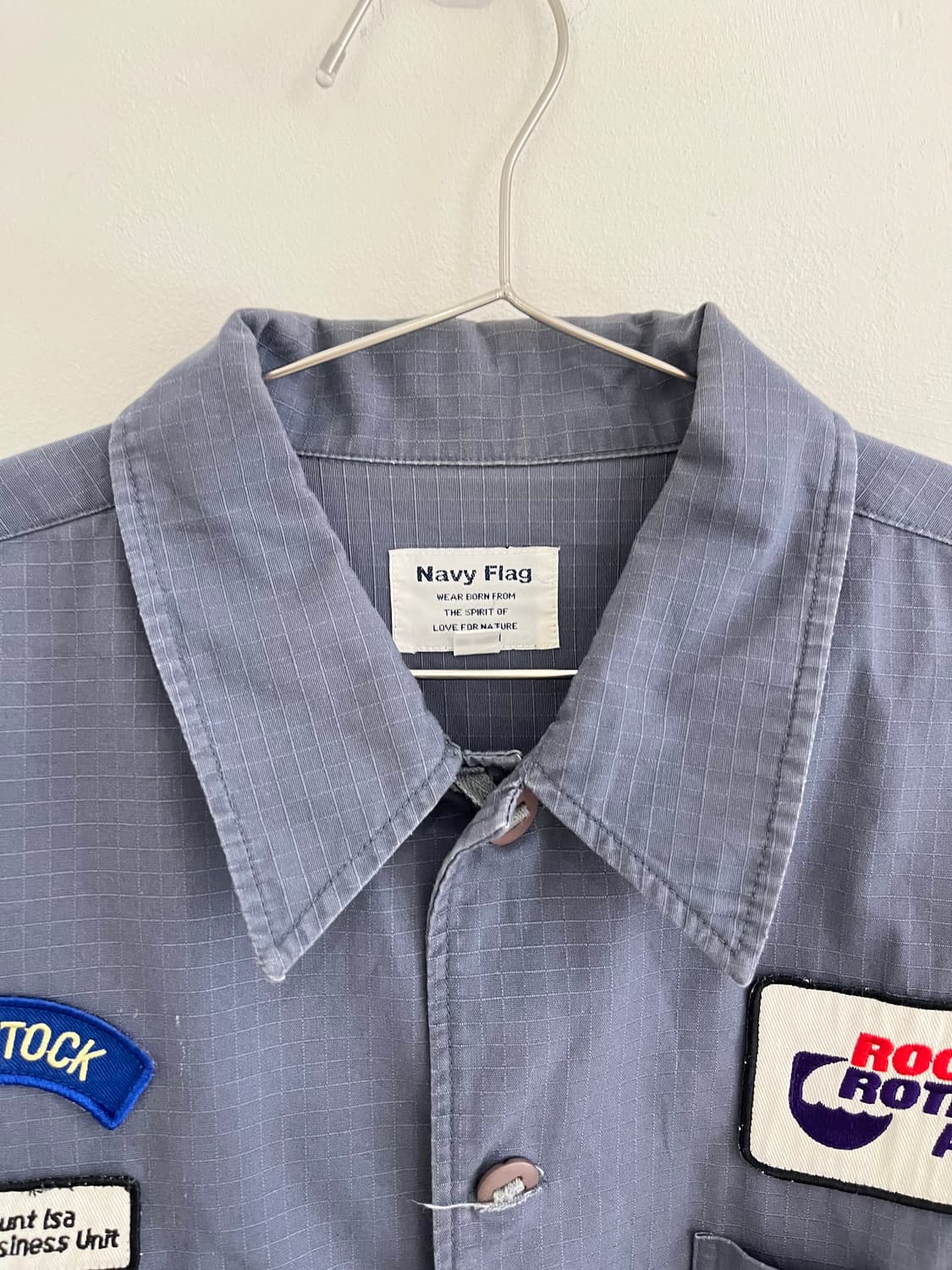 NAVY FLAG ripstop work shirt  상품이미지5
