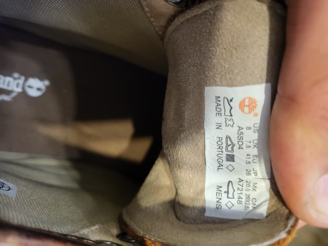 팀버랜드  가죽 브라운 부츠us8 상품이미지7