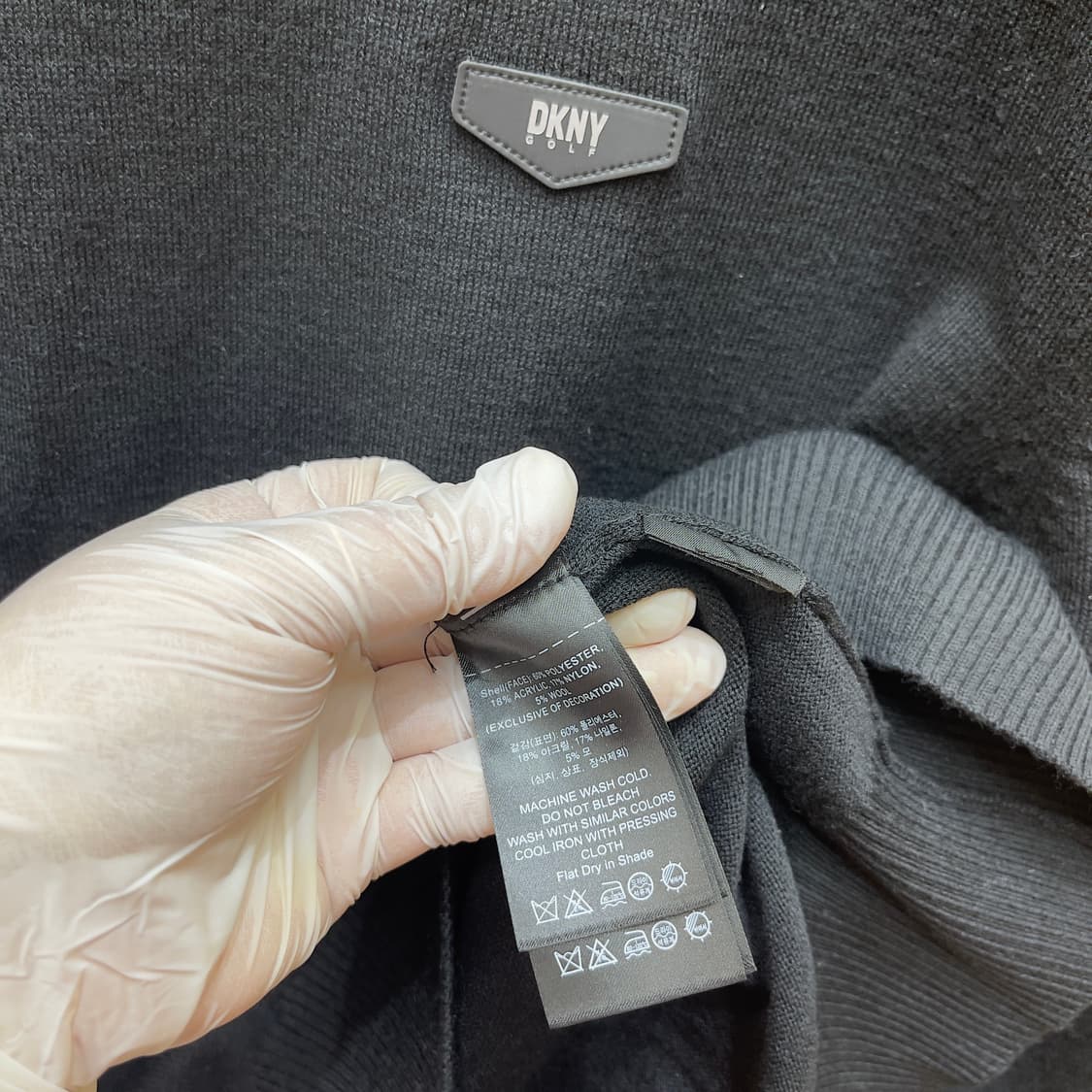 DKNY 골프웨어 반폴라 니트 상품이미지5