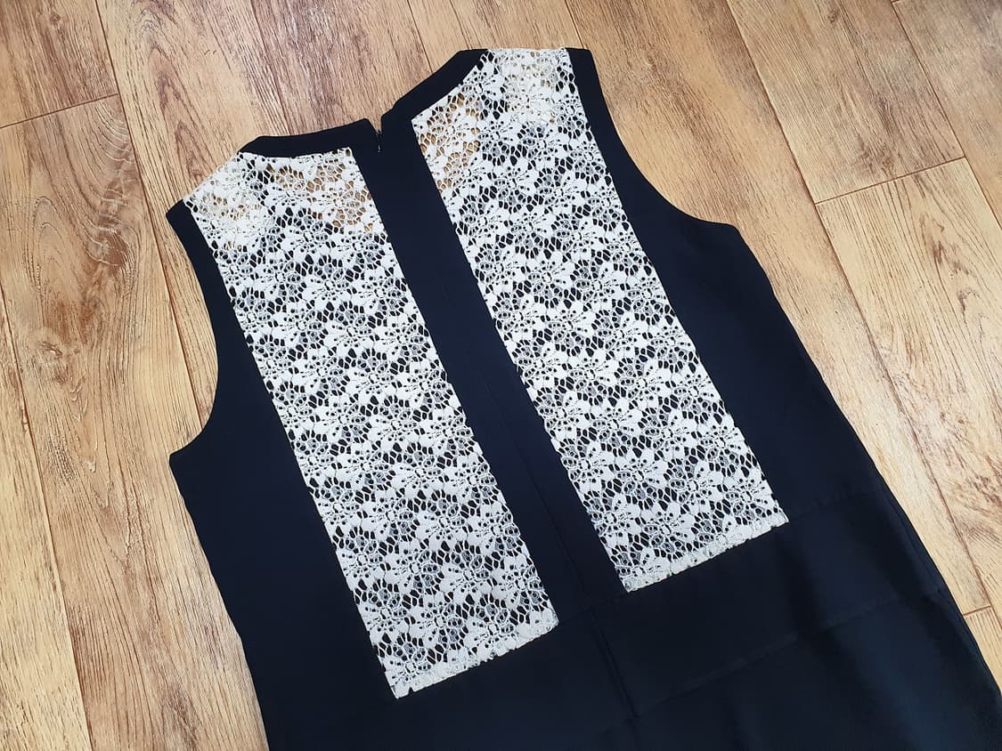 마쥬 레이스배색 원피스 55-66 상품이미지4