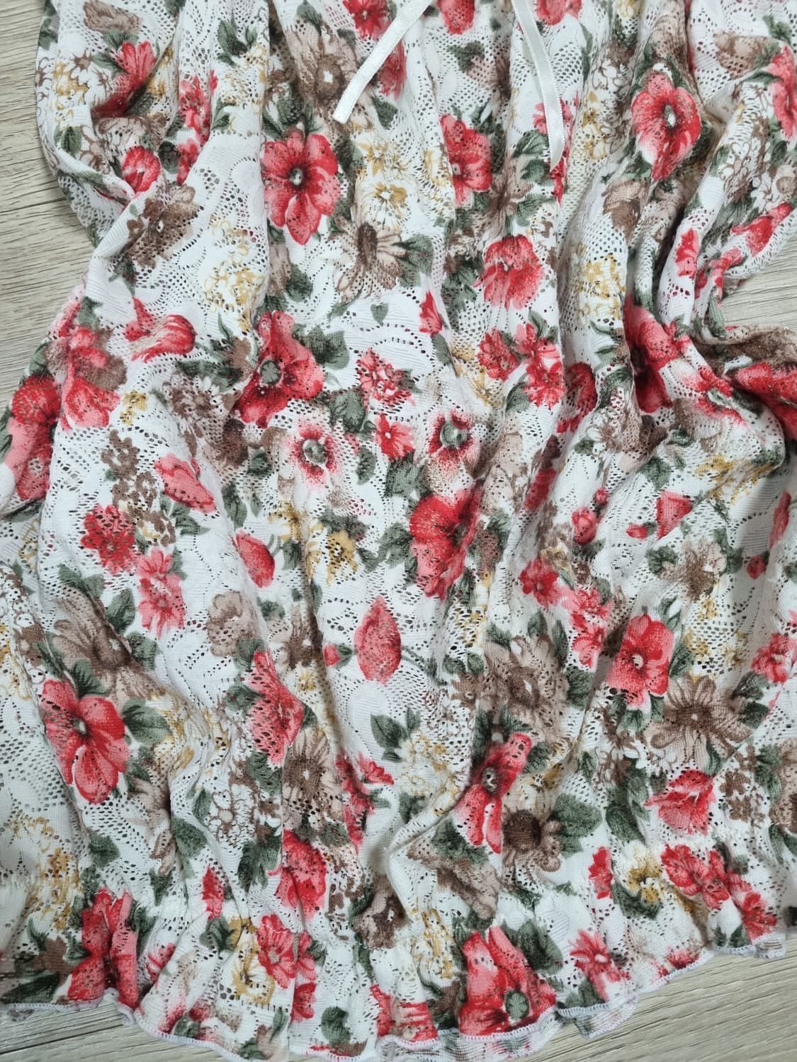 리즈리사 고전 꽃무늬 플라워 히메갸루 민소매 캐미솔 블라우스 나시 상품이미지2