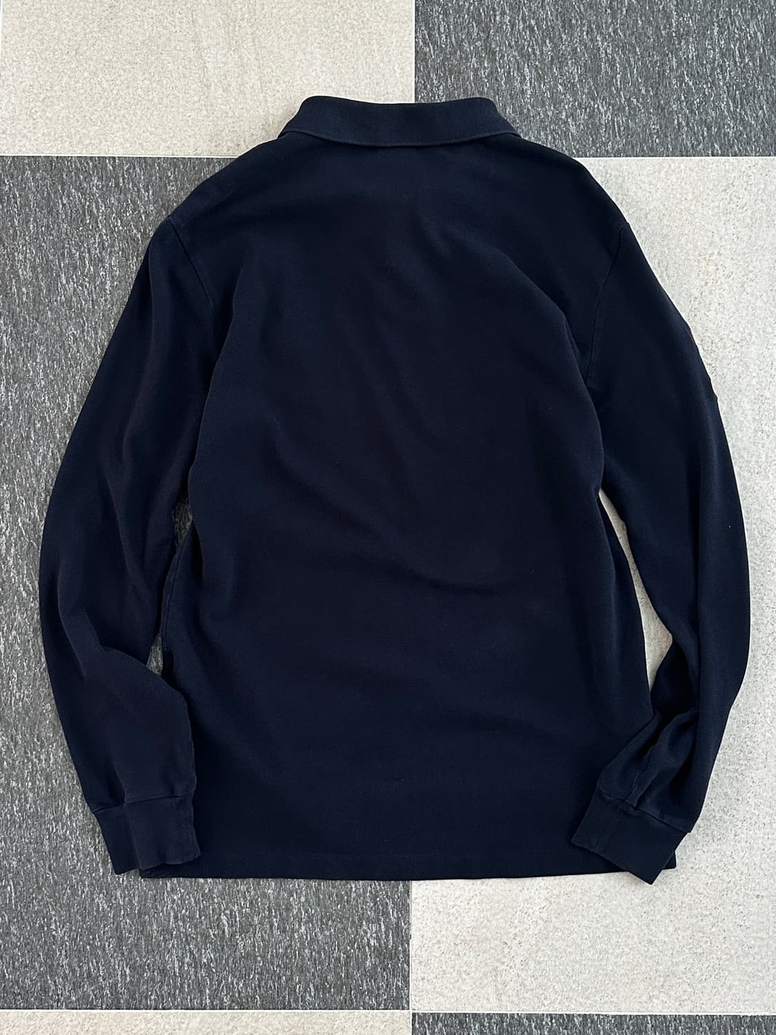 폴로 랄프로렌 네이비/버건디 빅포니 카라 티셔츠  상품이미지2