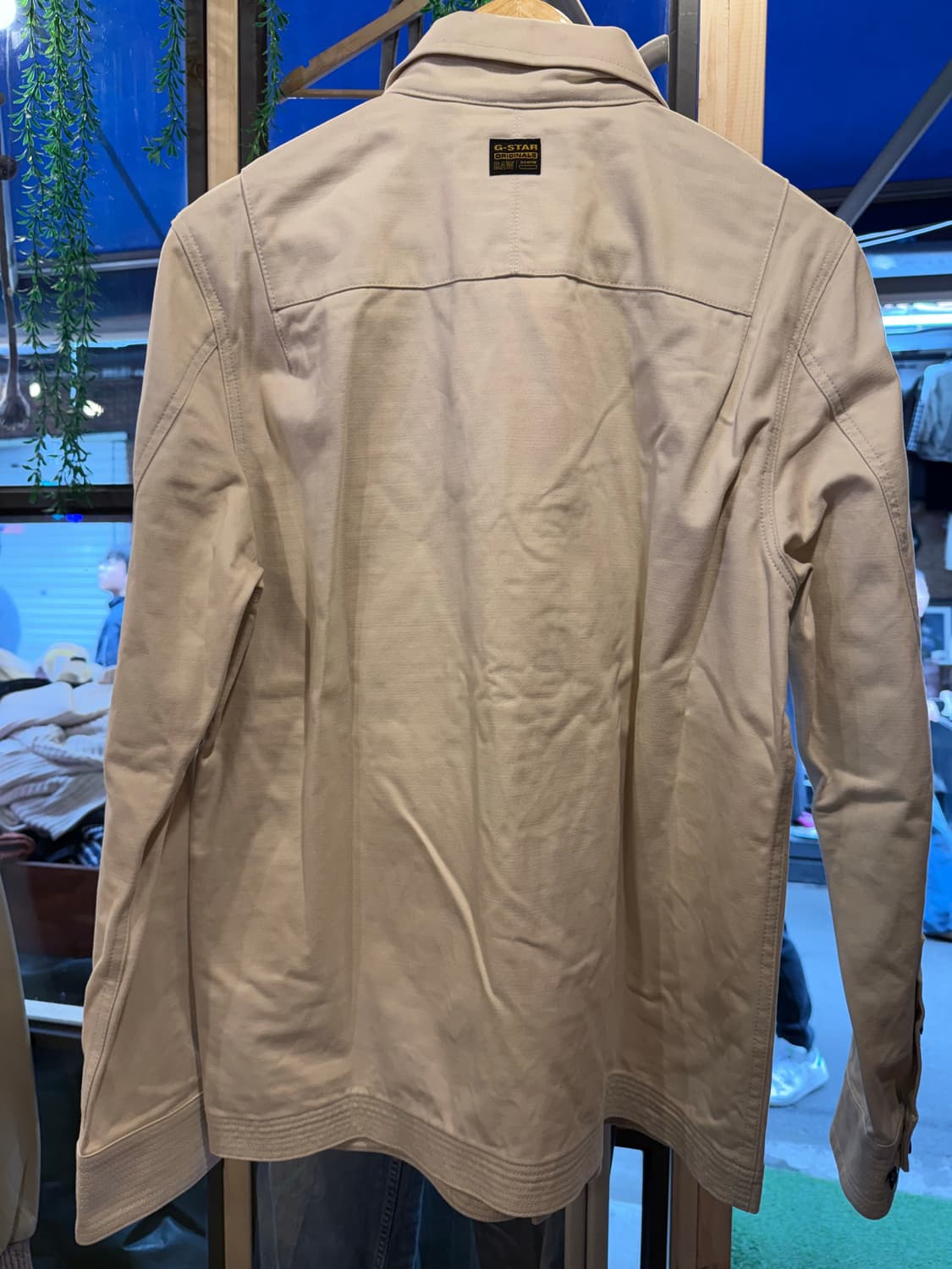 지스타 로우 베이지 로고 워크자켓 상품이미지4