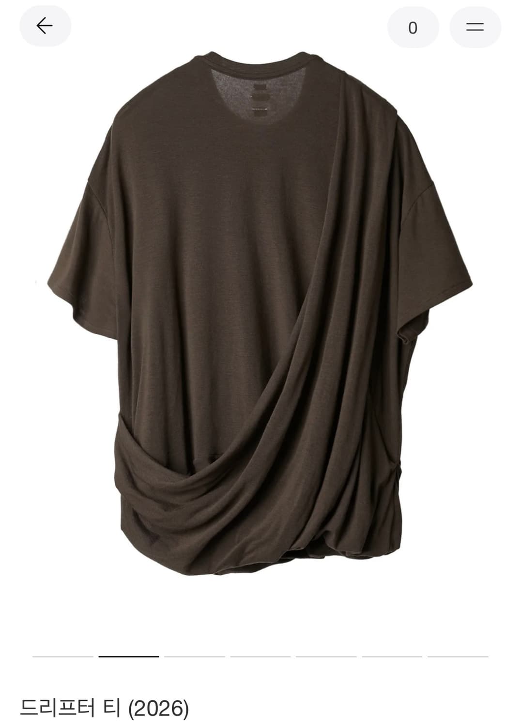 paf 드리프터 티 L 브라운.  포스트아카이브팩션 파프 상품이미지2