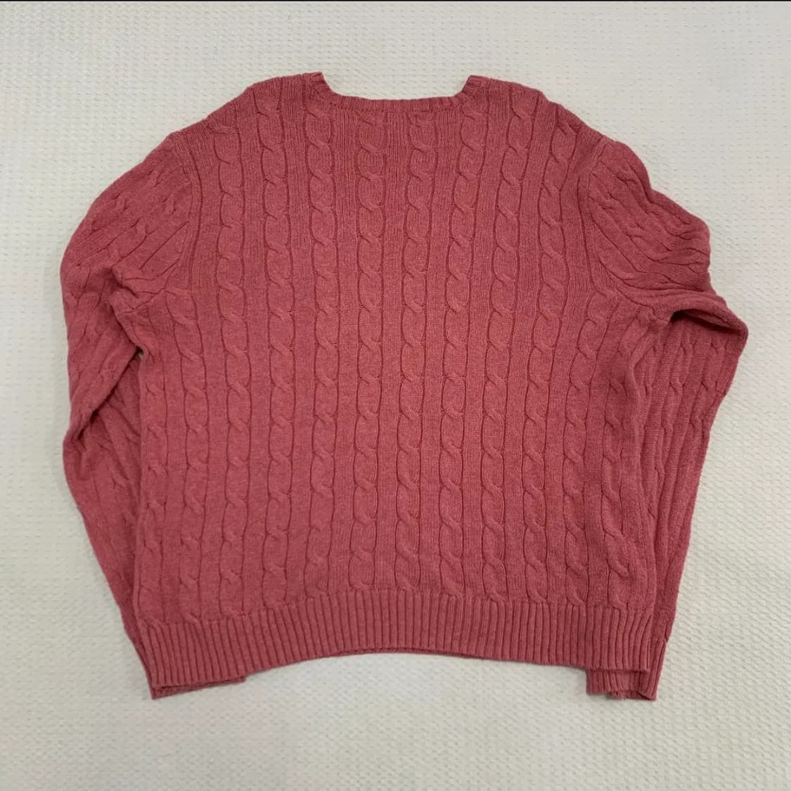 폴로 랄프로렌 케이블 니트 핑크 XL 상품이미지4