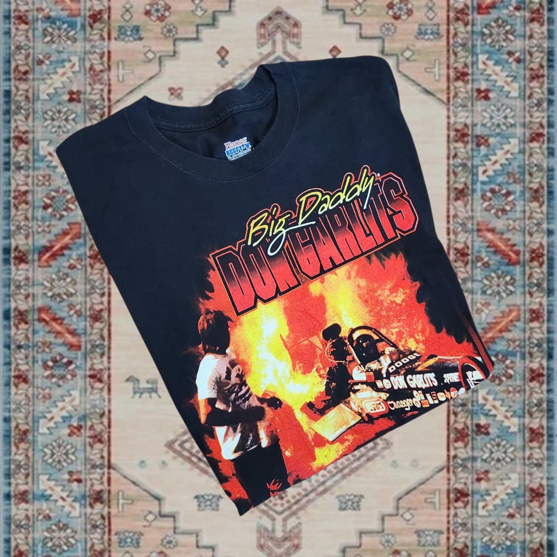 90s 오리지널 빅대디 드래그 레이싱 그래픽 티셔츠 (XL) 상품이미지3