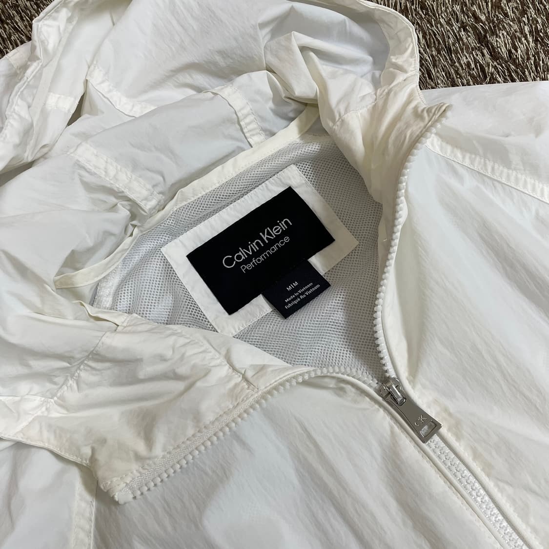 캘빈클라인 CALVIN KLEIN 퍼포먼스 경량 롱 후드 바람막이 M 상품이미지2