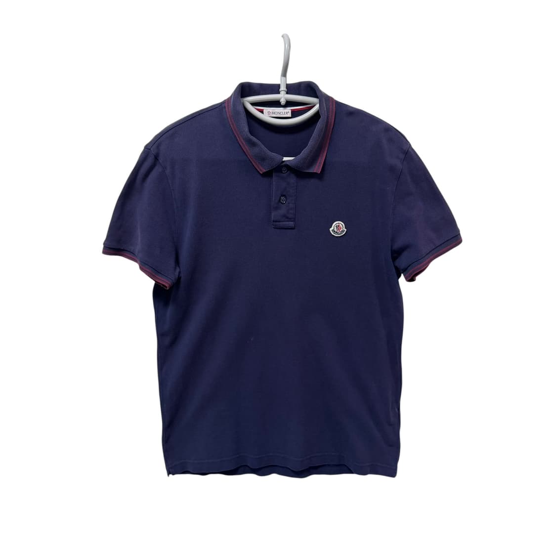 정품 몽클레어 네이비 반팔 카라티 상품이미지2