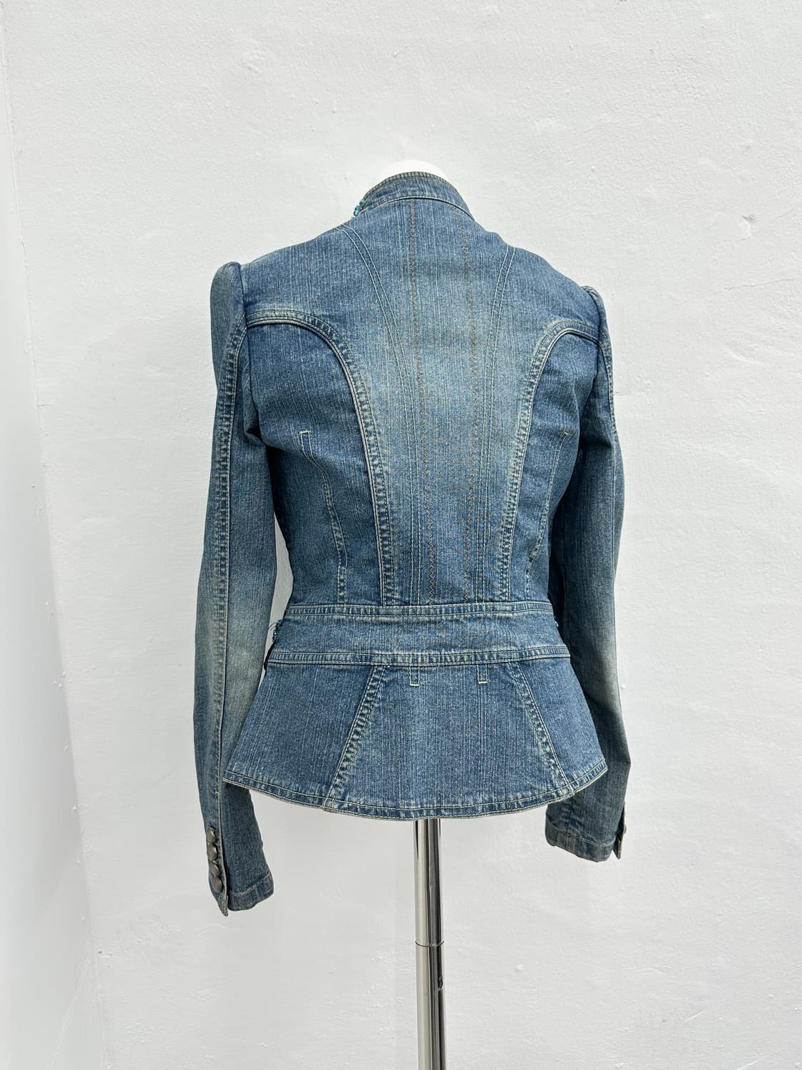 Vintage cubic detail denim jacket 상품이미지5