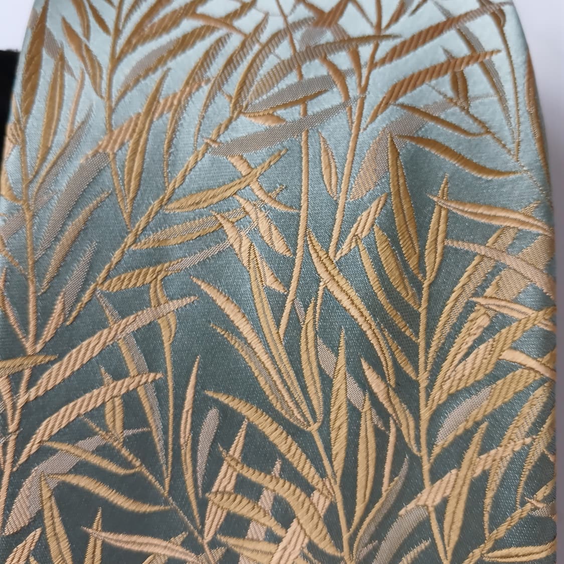 짐톰슨 실크 옐로우 자수 패턴 넥타이 9.9cm A+등급 A19778 상품이미지6