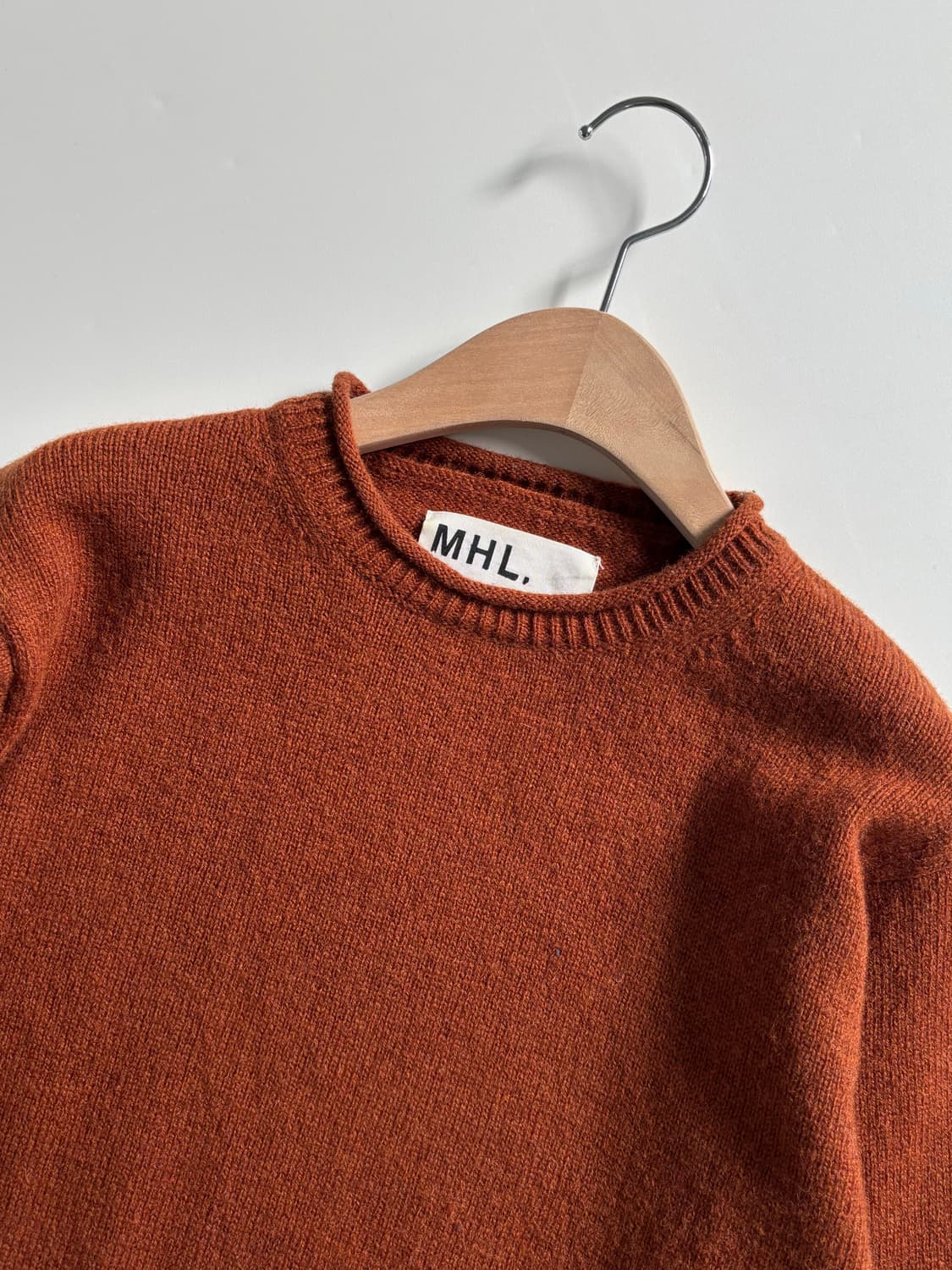 MHL 마가렛호웰 딥오렌지 니트 상품이미지3