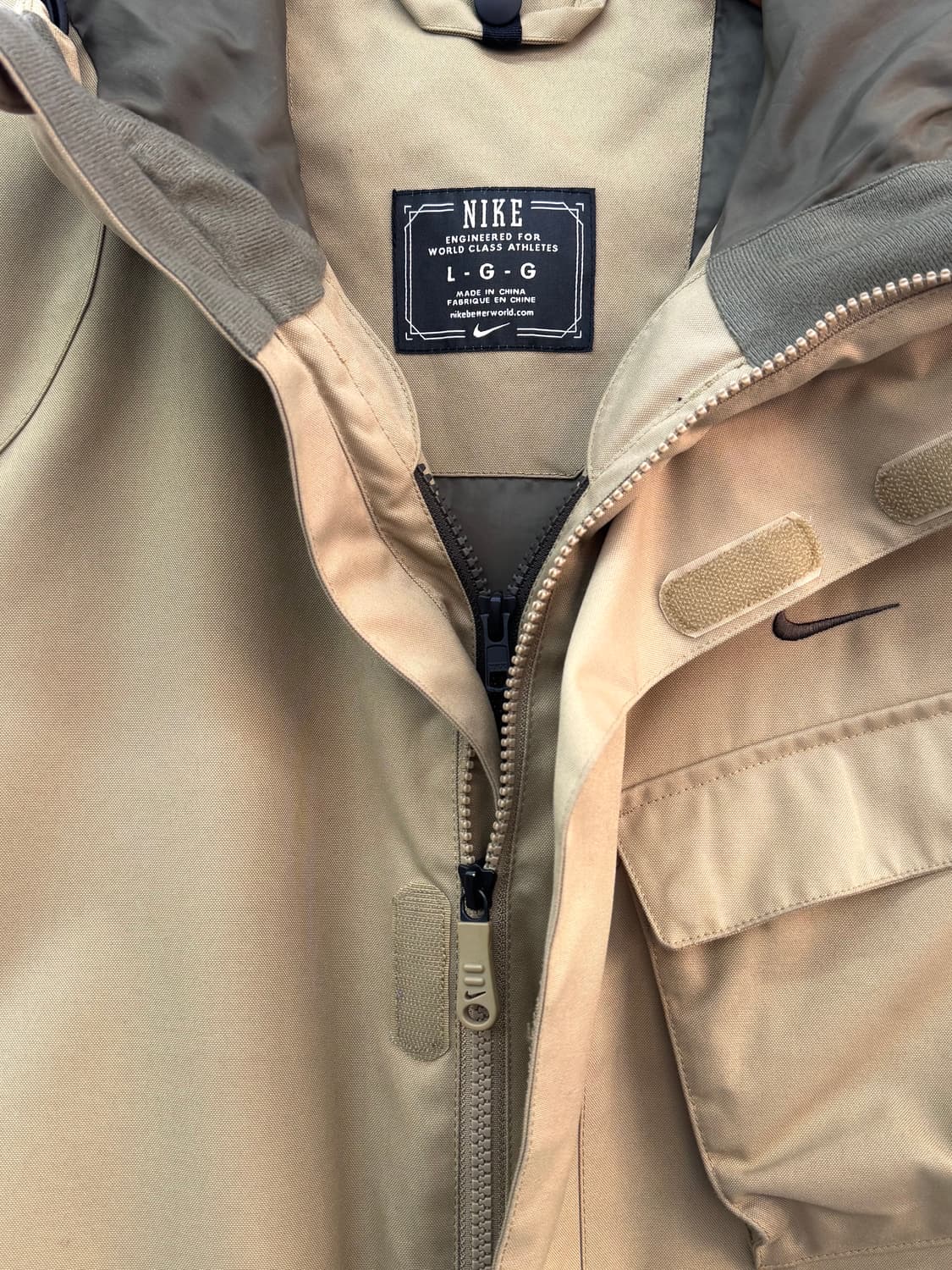 나이키 베이지 드라이핏 투웨이 후드 자켓 상품이미지5