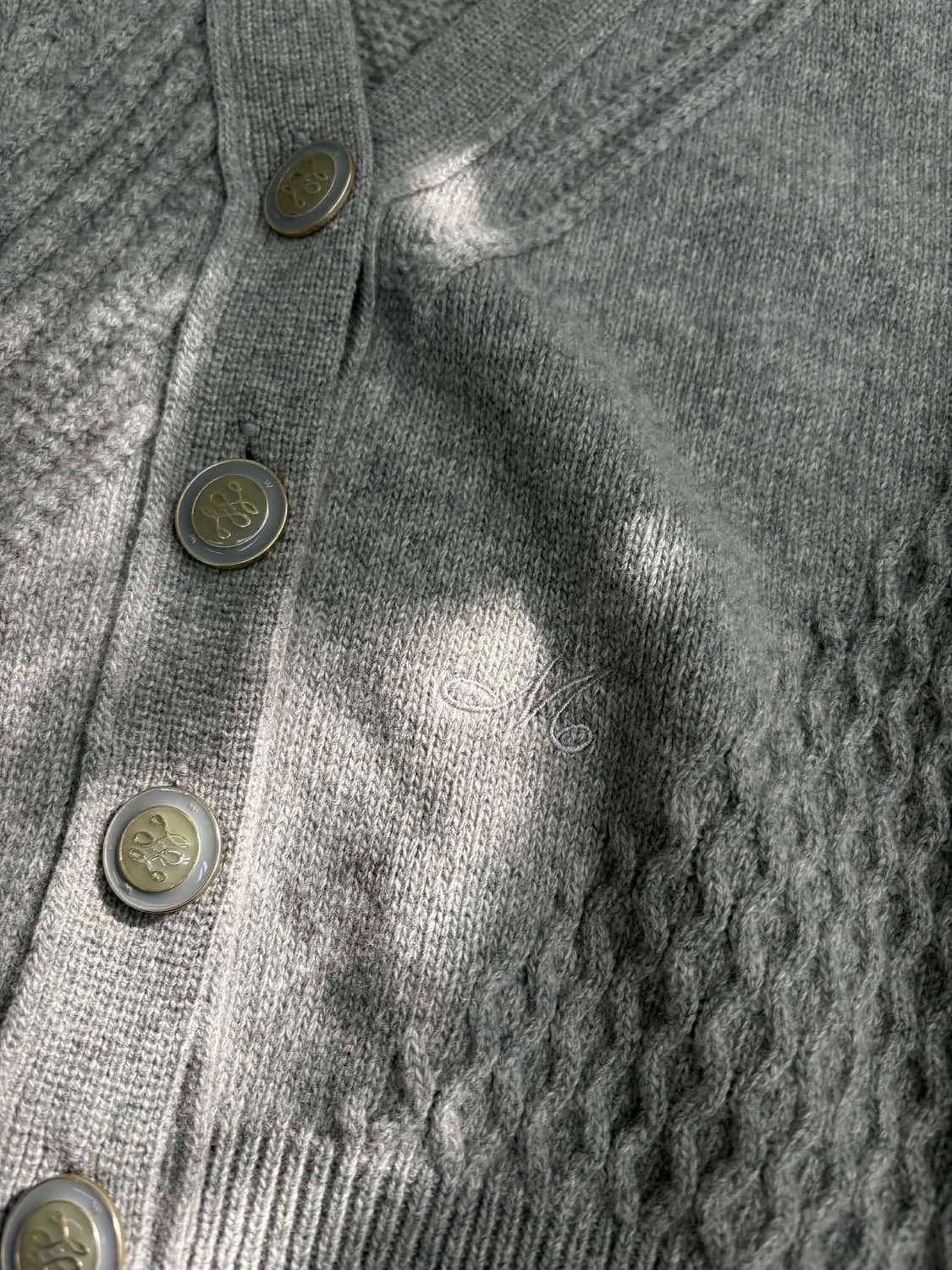 [F] 미샤 MICHAA 한섬 2020년 신형 케이블 니트 가디건 상품이미지8