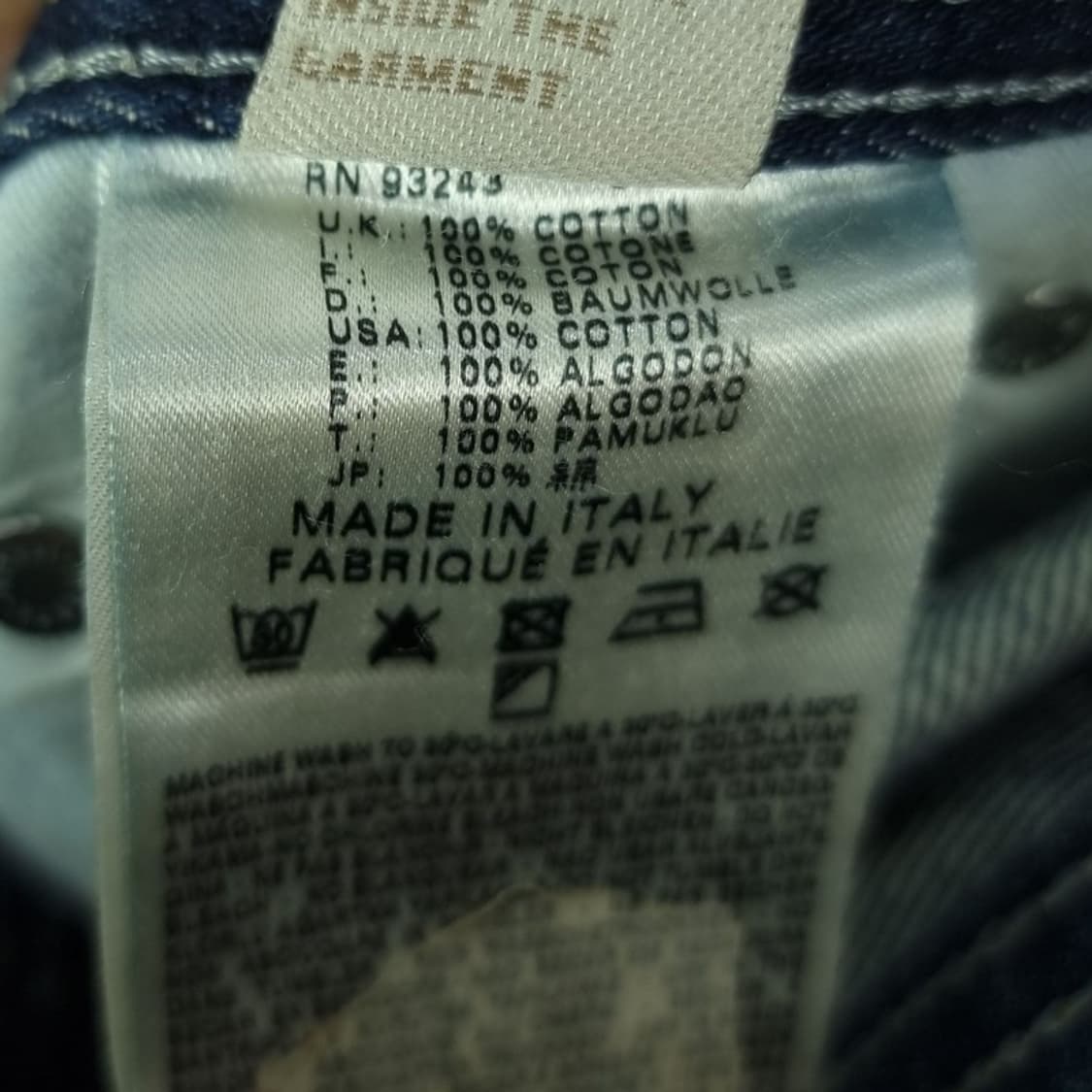 [디젤] 빈티지 워시드 슬림 스트레이트 데님 팬츠 청바지 P01524 상품이미지8